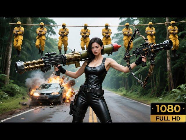 【抗日電影】美女特務孤身攔截日軍車輛，手持雙槍，將日軍全部消滅！#抗日 #抗戰