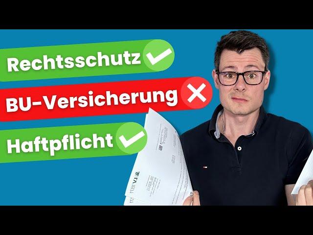 Welche Versicherungen braucht man wirklich? (2024)