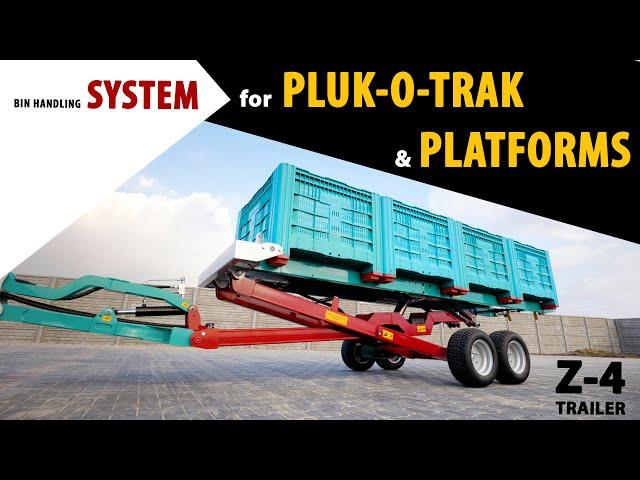 KROLIK Z-4 trailer | Bin handling system