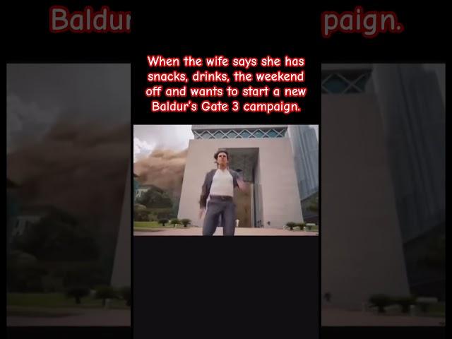 Starting another campaign with the wife. #gaming #couplegames #bg3 #baldursgate3 #gamingmemes