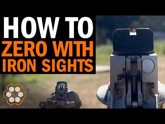 How to Zero Your Rifle or Pistol Using Iron Sights