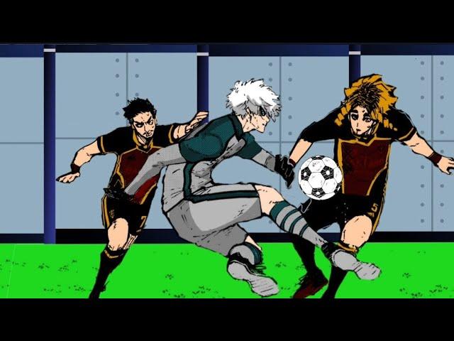 Nagi five stage volley revolver goal | Blue Lock manga animation