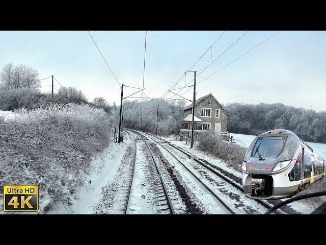 4K Paris Saint-Lazare - Le Havre via Gisors en Omneo Premium [-14°C]