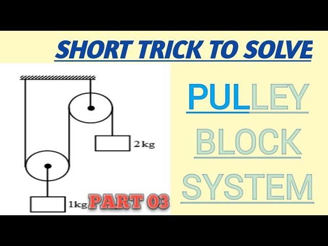 Cool tricks to solve Newton's laws of motion part 03 (pulley-system)| CLASS 11 NEET JEE |