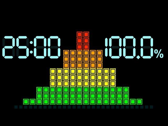 BCG 25 Minutes Countdown (LED Pyramid Pomodoro 5-Level Progress) Remix Mario Party 1 The Stolen Star