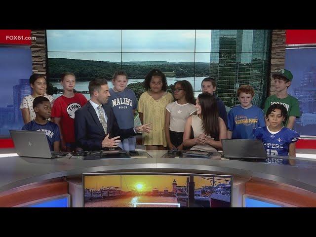 Vernon students visit FOX61 studios