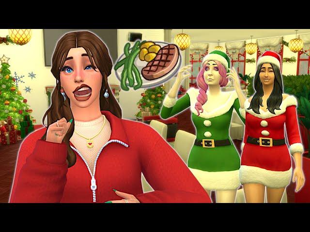 Let’s run a festive restaurant! // Sims 4 Christmas restaurant