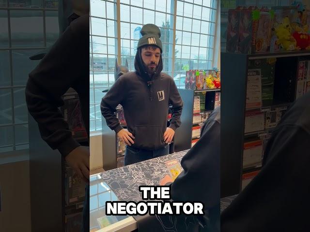 Card Shop Customers; A Wild Negotiator Appears! #pokemon #tcg #tradingcards #skit #funny #mintink