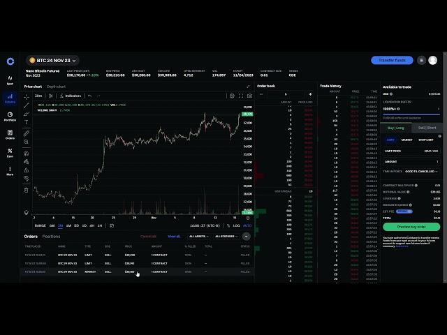 Coinbase Futures Trading - NEW