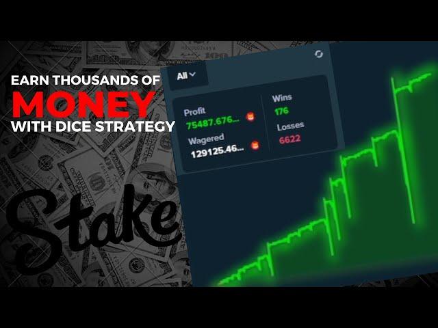 EARN THOUSANDS ON STAKE WITH THIS DICE STRATEGY!! (WITH RESULTS)