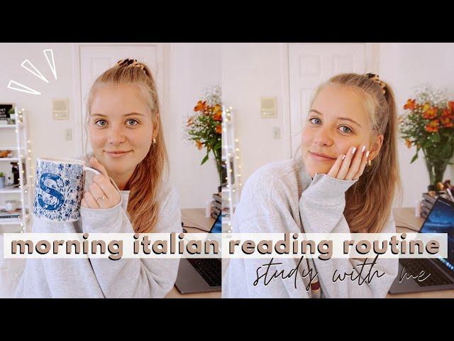 How I Learn Italian by Reading  | Morning Language Learning Routine