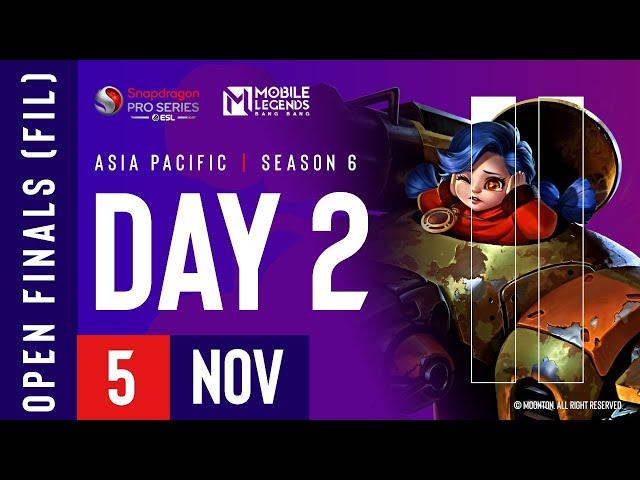  [FIL] AP Mobile Legends: Bang Bang | Snapdragon Mobile Open Finals | Season 6 | Day 2