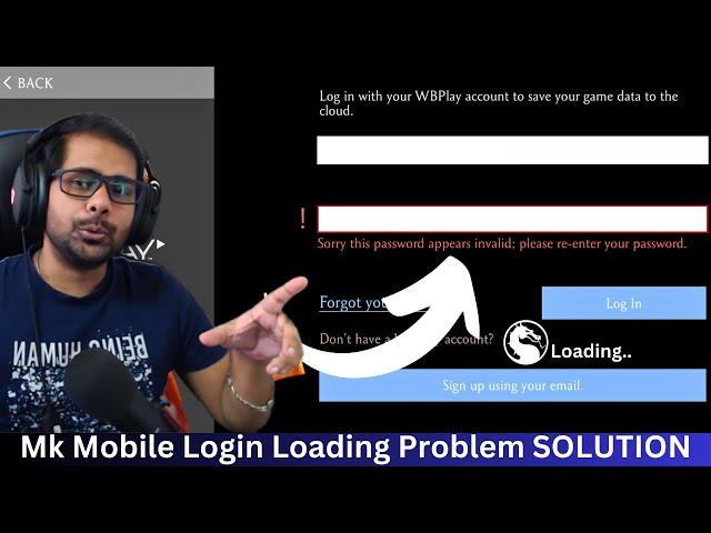 Mortal Kombat Mobile Login Problem (Infinite Loading) SOLUTION| ZiaWraP