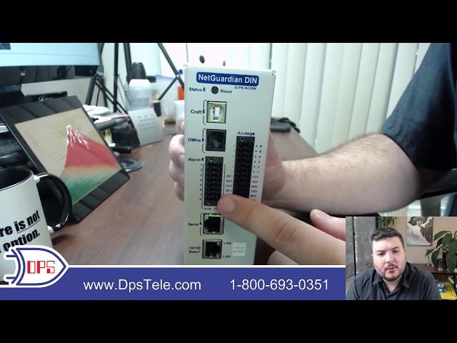 NetGuardian DIN RTU Hardware Port Review (SNMP remote for monitoring in cabinets)