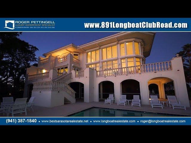 Gulf of Mexico waterfront home for sale on Longboat Key at 891 Longboat Club Road