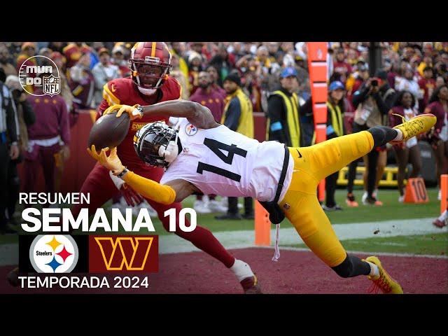 Pittsburgh Steelers vs. Washington Commanders | Resumen en español - Semana 10 | NFL Highlights 2024