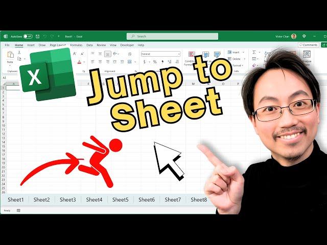 Jump to ANY Excel Sheet with Secret Shortcut (5 Levels)