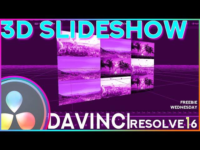 3d Slideshow Template For Davinci Resolve 16