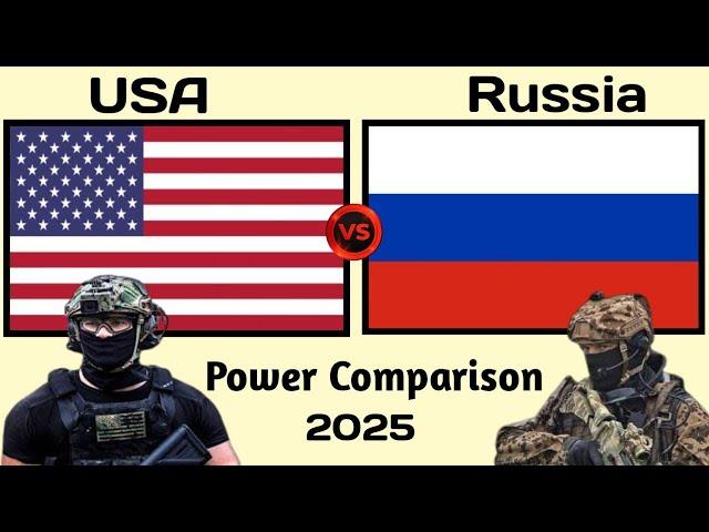 USA vs Russia Military Power Comparison 2025 | Russia vs US military power comparison 2025