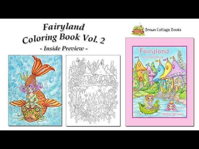 Flip Through Preview FAIRYLAND COLORING BOOK Vol. 2 by Annie Brown