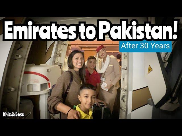 Dubai to Lahore Pakistan flight after 30 years on a Special Boeing 777 #travel #flight @emirates