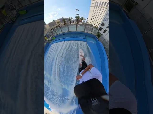 VR insta360 x4 8k 360 video at Planet Hollywood Las Vegas Resort Pool FlowRider Surf Machine Nick