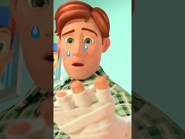 OUCH!  Daddy Hit His Finger! 