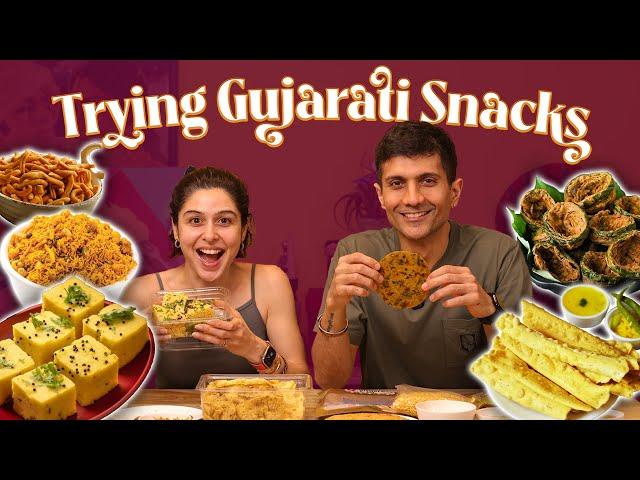 Trying Gujarati Snacks! || State On My Plate!