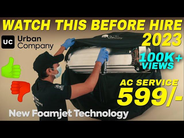 Urban Company AC Deep Clean Service With Foam jet technology Review | Urbanclap ac servicing 2023