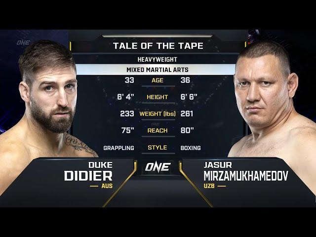 Duke Didier vs. Jasur Mirzamukhamedov | ONE Championship Full Fight