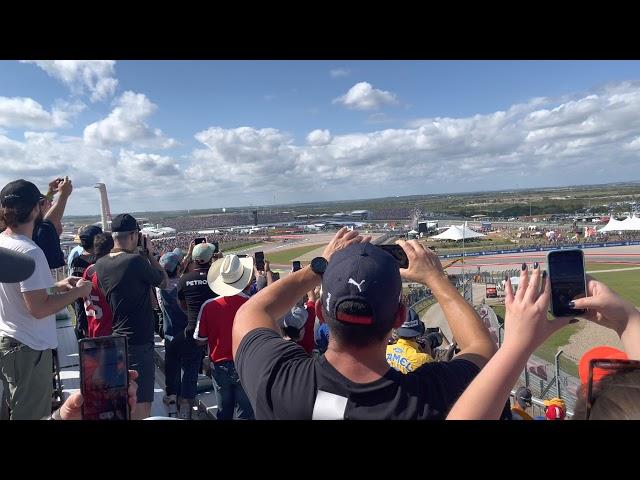 Formula 1 2021 USGP Race Start - COTA Turn 9 (4K HDR 60 FPS)