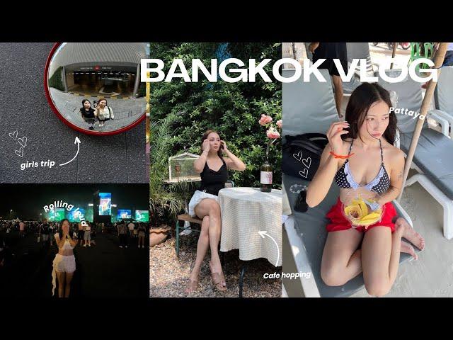 Bangkok Vlog: Cafe hopping, Girls trip , Rolling loud 2024