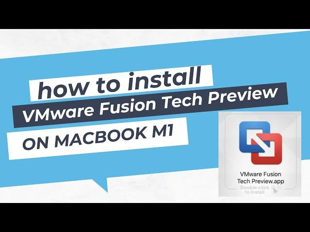 How to Install VMWare Fusion on macbook M1