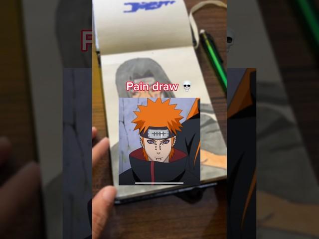 Pain drawing  | naruto drawing || anime drawing #shorts #anime #drawing #art