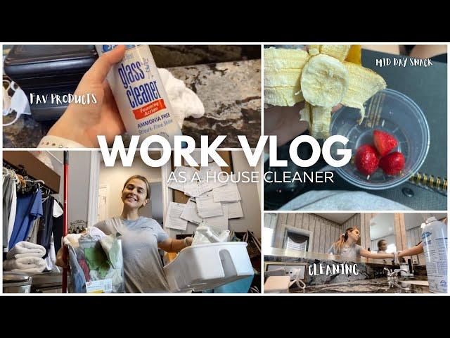 a WORK day in my life: cleaning 2 houses + tips