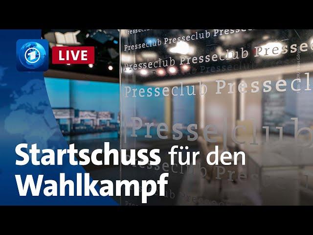 Startschuss für den Winterwahlkampf: Welche Wahl haben wir? | ARD-Presseclub