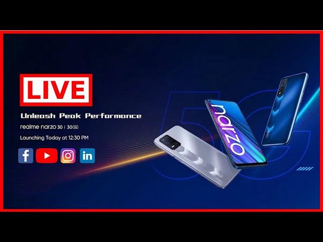 Realme Narzo 30 and 30 5g Live Launch Event