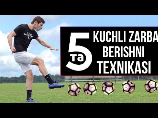 JUDA KUCHLI ZARBANI 5-ta ENG OSON USULI / futbol fintlari o'rganish