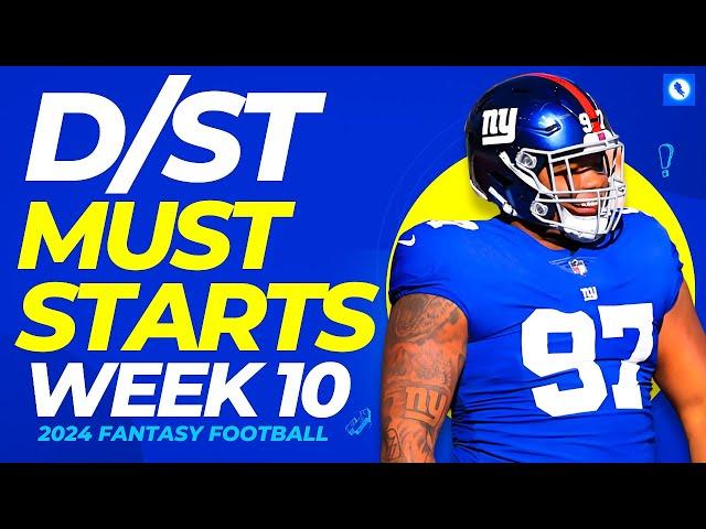 Defense (D/ST) Start Em / Sit Em - Fantasy Football Week 10