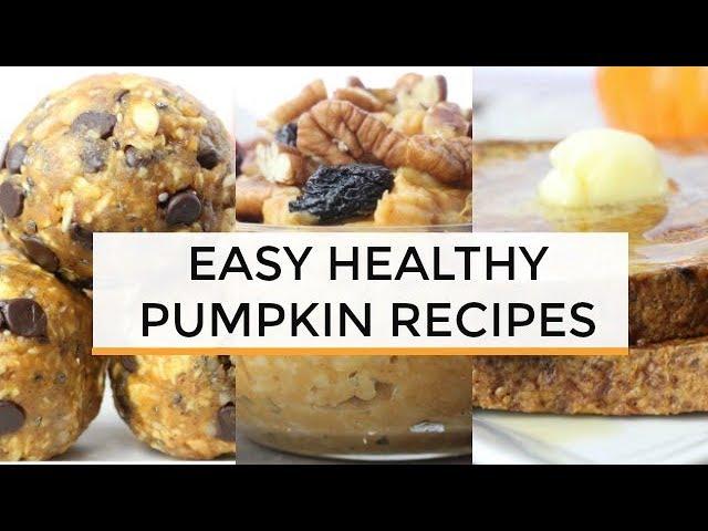 PUMPKIN RECIPES | 6 Easy Healthy Pumpkin BREAKFAST Recipes