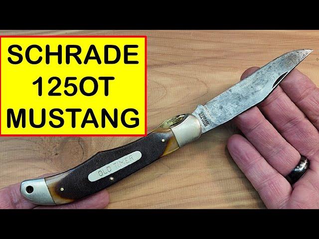 DISCUSSING THE SCHRADE 125OT MUSTANG FOLDING HUNTER @bigjsknives