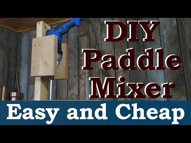 Homemade electric paddle mixer for making moonshine mash