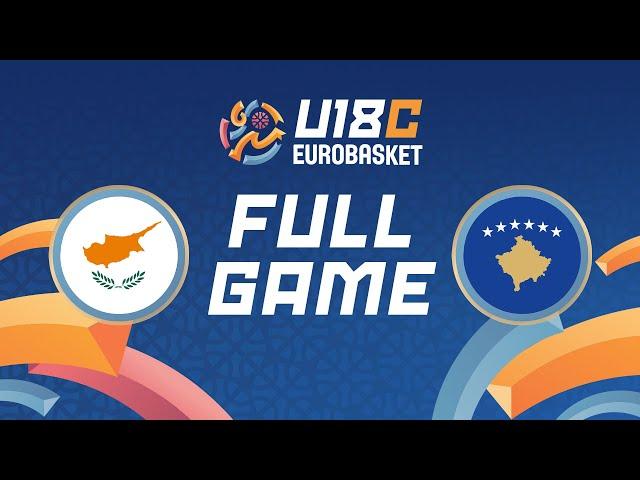 Cyprus v Kosovo | Full Basketball Game | FIBA U18 Women's EuroBasket 2024 Division C | Group Phase