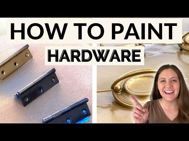 The Proper Way to Paint Drawer Pulls | Spray Painting Hardware and Hinges | Plus Extra Tips!