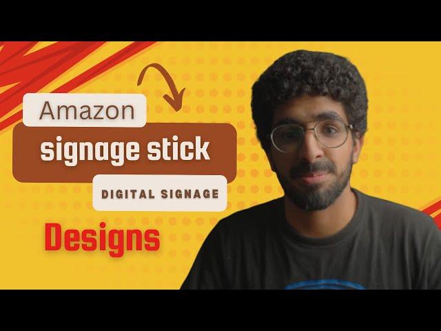 Displaying designs with posterbooking and Amazon signage stick 2025