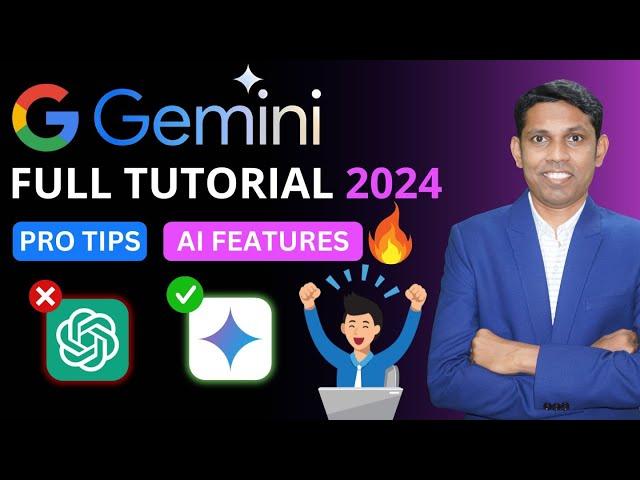 How to Use Gemini AI by Google. Google Gemini 2024 Complete Tutorial in Hindi With Amazing Features.