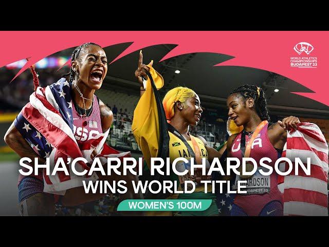 Sha'Carri Richardson blazes to 100m gold   | World Athletics Championships Budapest 23