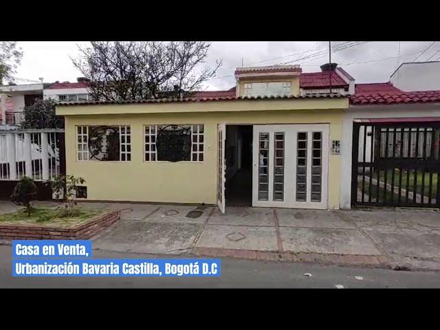 Casa en Venta, Urbanización Bavaria Castilla, Bogotá D.C
