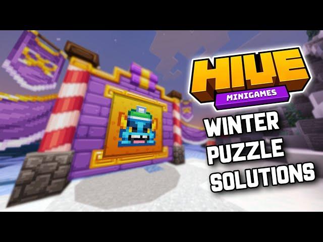 Hive Winter Puzzle SOLUTIONS 2024