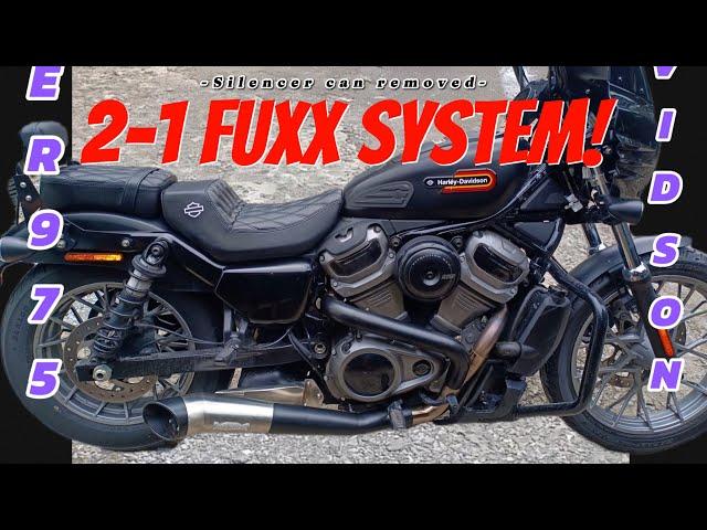 Nightster 975 / exhaust 2-1 full system has silencer can removed! @bugbikeshop_exhaust